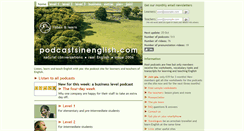 Desktop Screenshot of podcastsinenglish.com